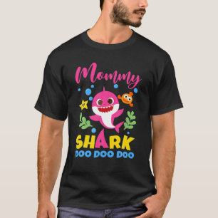 T-shirt Mommy Shark Cadeau mignon bébé requin famille Co