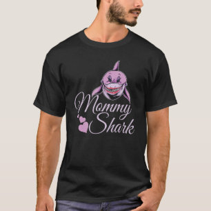 T-shirt Mommy Shark Retour À L'École Conception Familiale