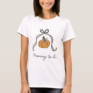 T-shirt Mommy to Be Halloween Citrouille Baby shower de ru