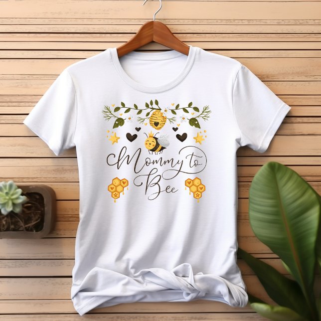 T-shirt Mommy To Bee Honeycomb Bumblebee Baby shower (Créateur téléchargé)