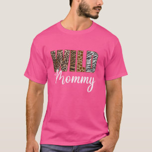 T-shirt Mommy Wild Zoo Anniversaire Safari Jungle Animal