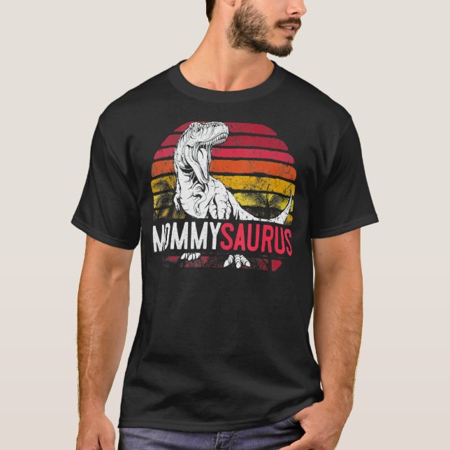 T-shirt Mommysaurus Rex Dinosaur Mama Saurus Fam de la mèr (Devant)