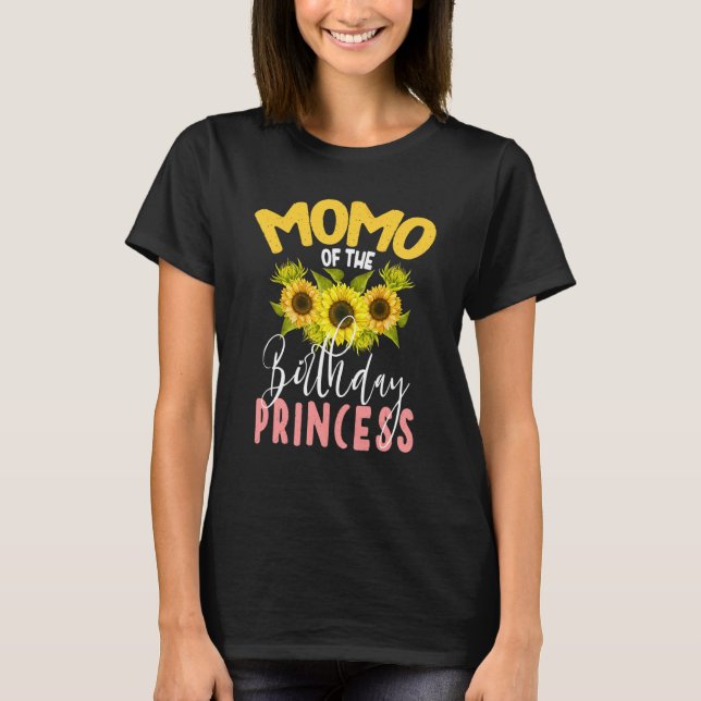 T-shirt Momo De L'Anniversaire Princesse Tournesol Corresp (Devant)