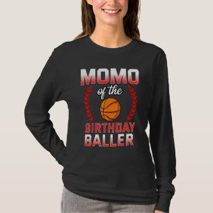 T-shirt Momo Of The Birthday Boy Basketball Anniversaire C