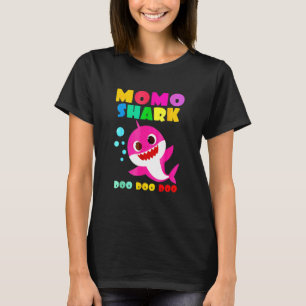 T-shirt Momo Shark Mommy Kids Famille Fête des mères
