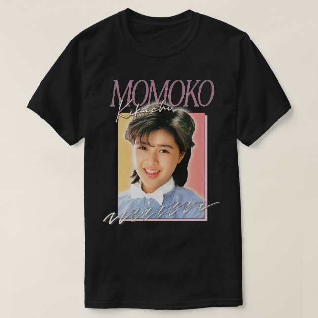 T-shirt Momoko Kikuchi Retro 80s Fan Art Design 2 (Design devant)