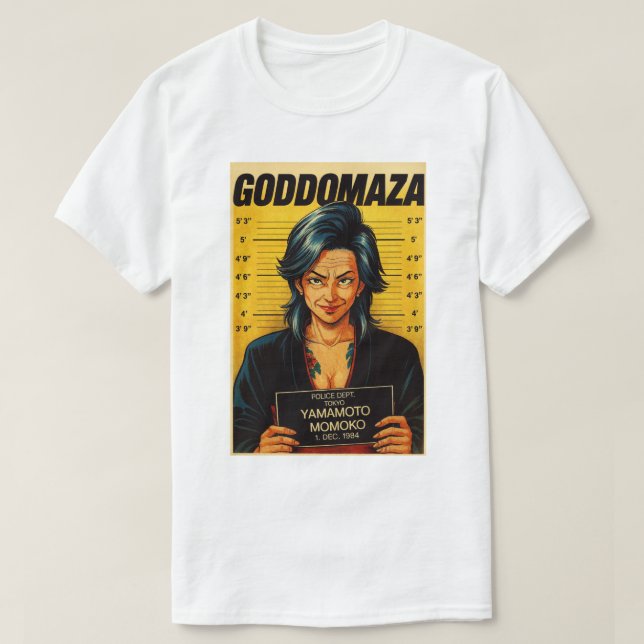 T-SHIRT MOMOKO MUGSHOT VINTAGE TEL (Design devant)