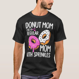 T-shirt Moms Foodie Foodie Donut Maman Comme Une Maman Rég