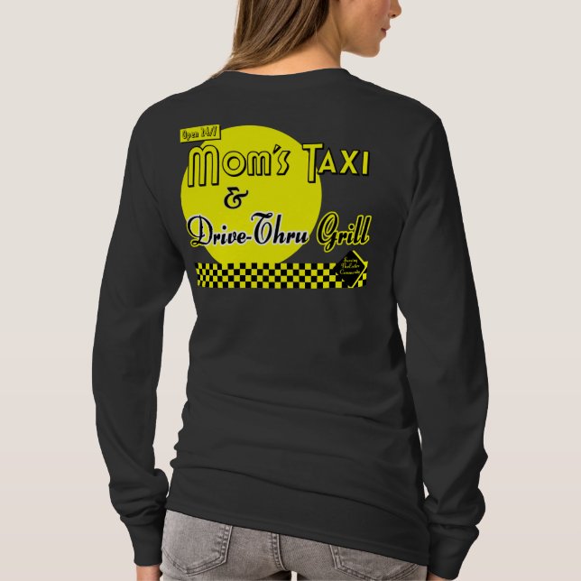 T-shirt Moms Taxi et Drive-Thru Grill Tee rétro (Dos)
