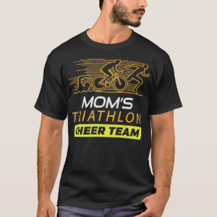T-shirt Moms Triathlon Supporters Famille Cheer 2