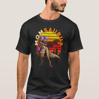 T-shirt Momsaurus Jurassus T Rex Mom Beach Vintage World D