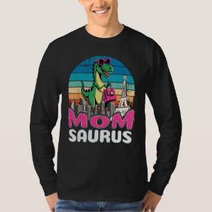 T-shirt Momsaurus T Rex Dinosaur Maman Famille Saurus