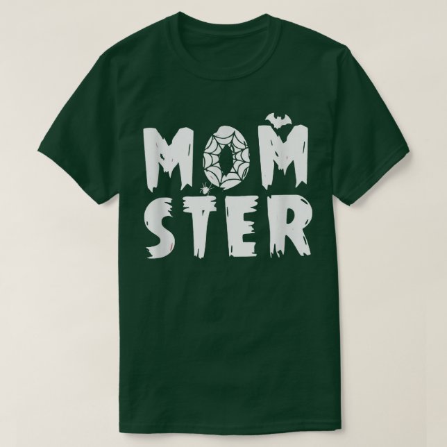 T-shirt Momster Couples Halloween Mother Family Matching L (Design devant)