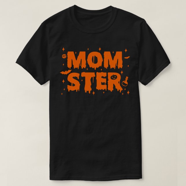 T-shirt Momster Maman Halloween (Design devant)