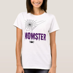 T-shirt Momster Purple Driple Police Spider Web