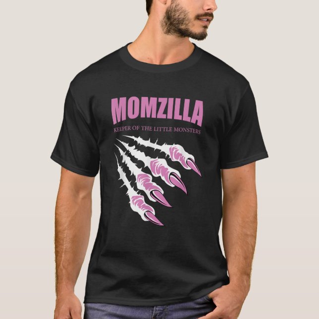T-shirt Momzilla Keeper Des Petits Monstres (Devant)