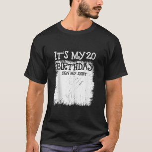 T-shirt Mon 20e anniversaire Signe C'est mon Anniversaire