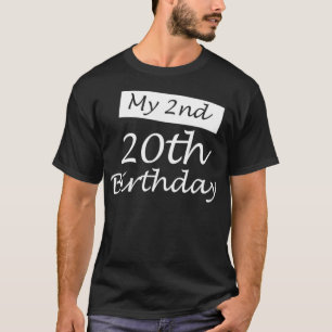 T-shirt Mon 2e 20e anniversaire Humour 40 ans 1981 40e