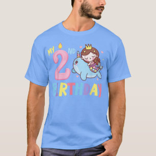 T-shirt Mon 2e anniversaire Magique Unicorn Enfants mignon