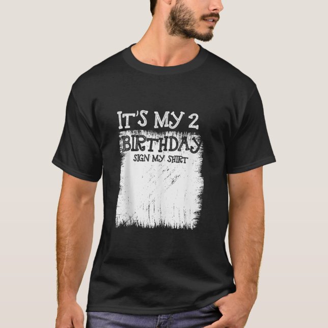 T-shirt Mon 2e anniversaire Signe C'est mon Anniversaire d (Devant)