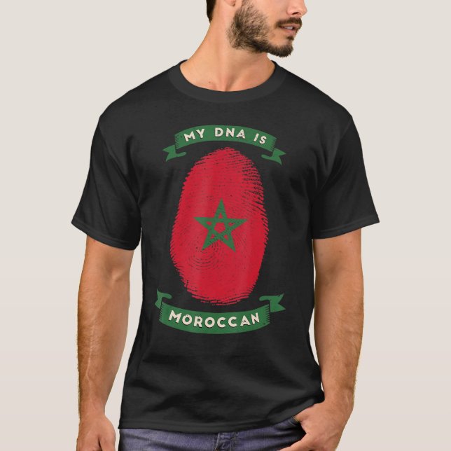 T-shirt Mon Adn Est Marocain (Devant)