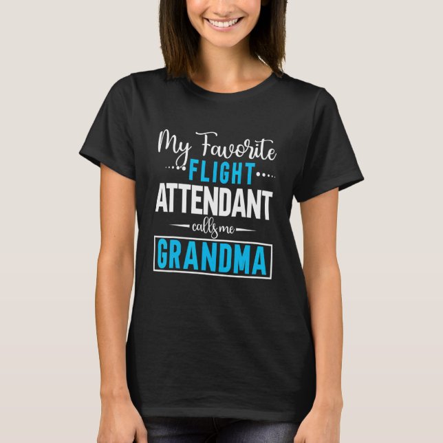 T-shirt Mon Agent De Bord Préféré M'Appelle Grand-Mère (Devant)