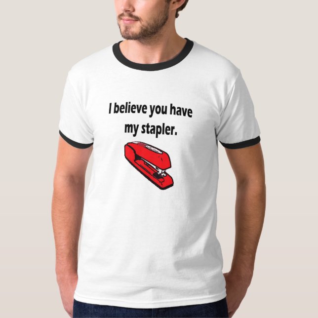 T-shirt Mon agrafeuse rouge (Devant)