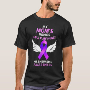 T-shirt Mon aile de maman couvre mon coeur Mémoire Alzheim