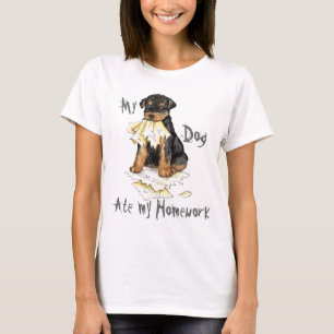 T-shirt Mon Airedale a mangé mon travail