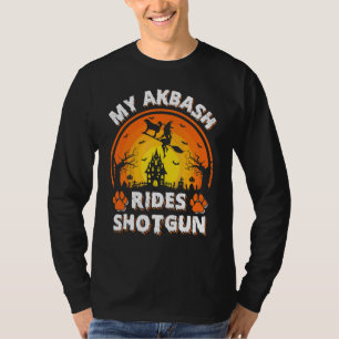 T-shirt Mon Akbash Chien Monte Sorcière Fusil de Chasse Ha