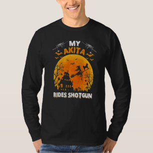 T-shirt Mon Akita fait du covoiturage Akita Chien Hallowee