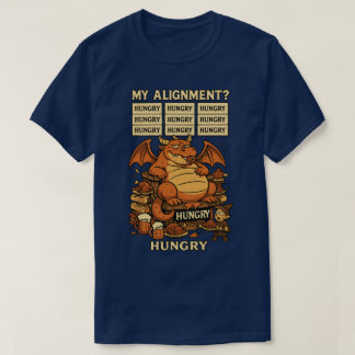 T-shirt Mon alignement ? Tee de dragon affamé