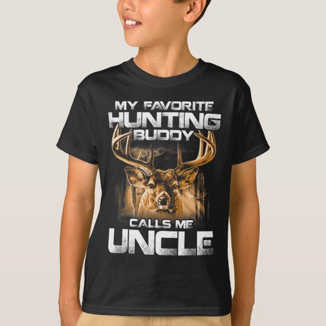 T-shirt Mon ami de chasse préféré m'appelle oncle  (Devant)