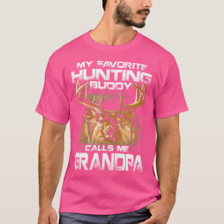 T-shirt Mon ami de chasse préféré m'appelle Papy