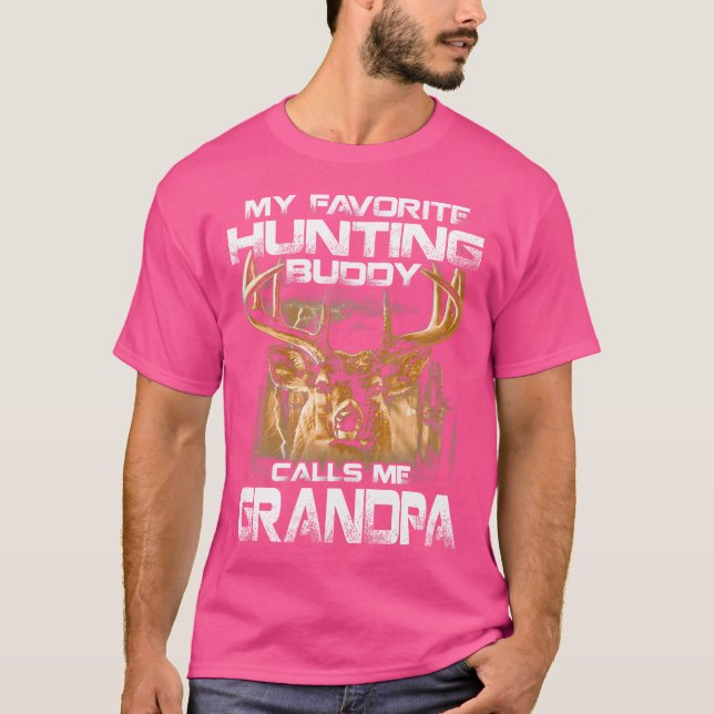 T-shirt Mon ami de chasse préféré m'appelle Papy (Devant)