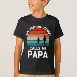 T-shirt Mon Ami de Pêche M'appelle Papa Rétro Vintage Gran
