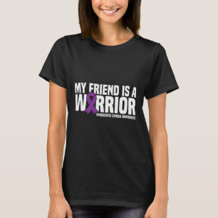 T-shirt Mon Ami Est Un Guerrier Pancréatique Cancer Sensib