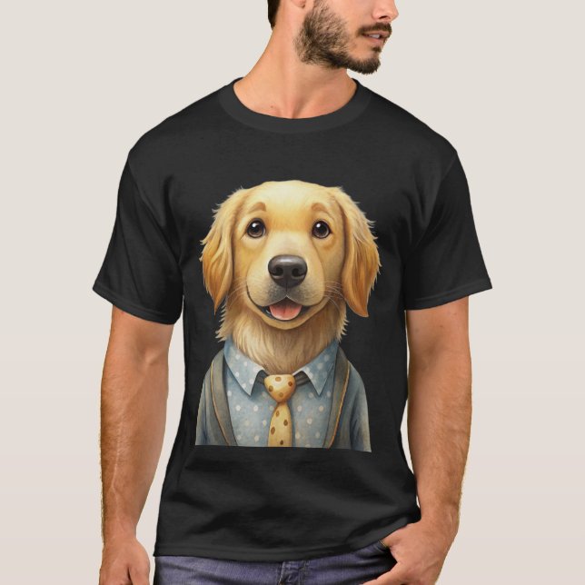 T-shirt Mon ami Golden Retriever (Devant)