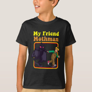 T-shirt Mon Ami Mothman Amusant Rétro Cryptid Créatures Mo