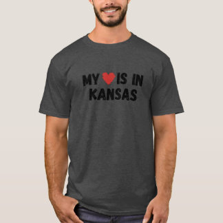T-shirt Mon amour est dans le Kansas Oversized