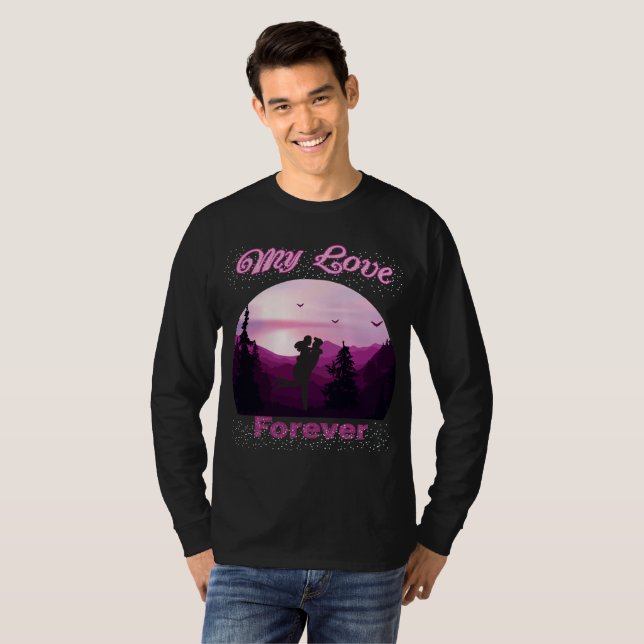 T-shirt mon amour pour toujours (Devant entier)