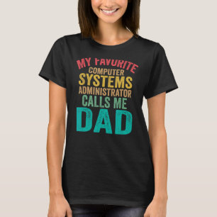 T-shirt Mon Analyste De Système Informatique Préféré M'App
