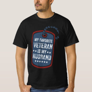 T-shirt mon ancien combattant préféré est mon mari, la