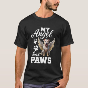T-shirt Mon ange a des pattes Mémorial de Pitbull ailes d'