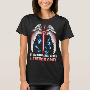 T-shirt Mon Ange Gardien Porte Une Trench Coat