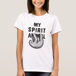 T-shirt Mon animal d'esprit est la paresse - paresseuse et