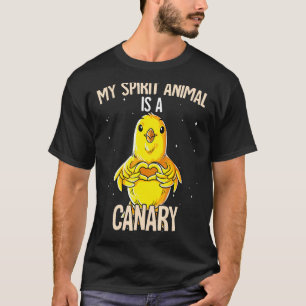 T-shirt Mon Animal D'Esprit Est Un Canari