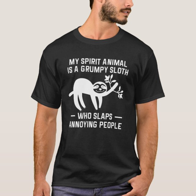 T-shirt Mon Animal D'Esprit Est Une Espèce De Mensonge Qui (Devant)