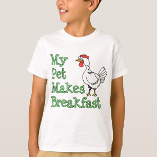 T-shirt Mon animal familier fait le petit déjeuner