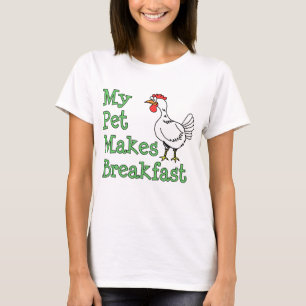T-shirt Mon animal familier fait le petit déjeuner